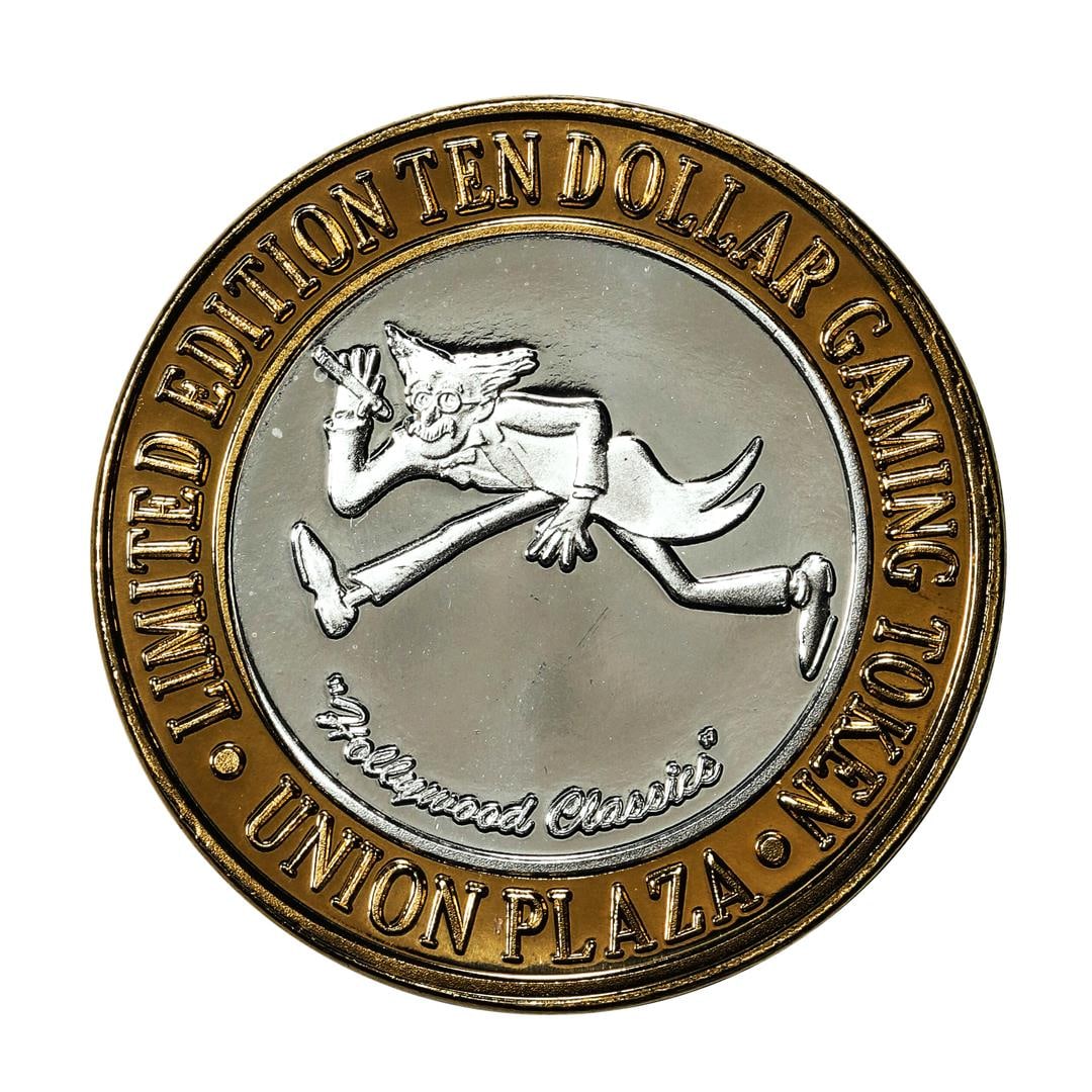 .999 Silver Union Plaza Las Vegas, Nevada $10 Casino Limited Edition Gaming Token: One .999 Silver Union Plaza Las Vegas, Nevada $10 Casino Limited Edition Gaming Token.