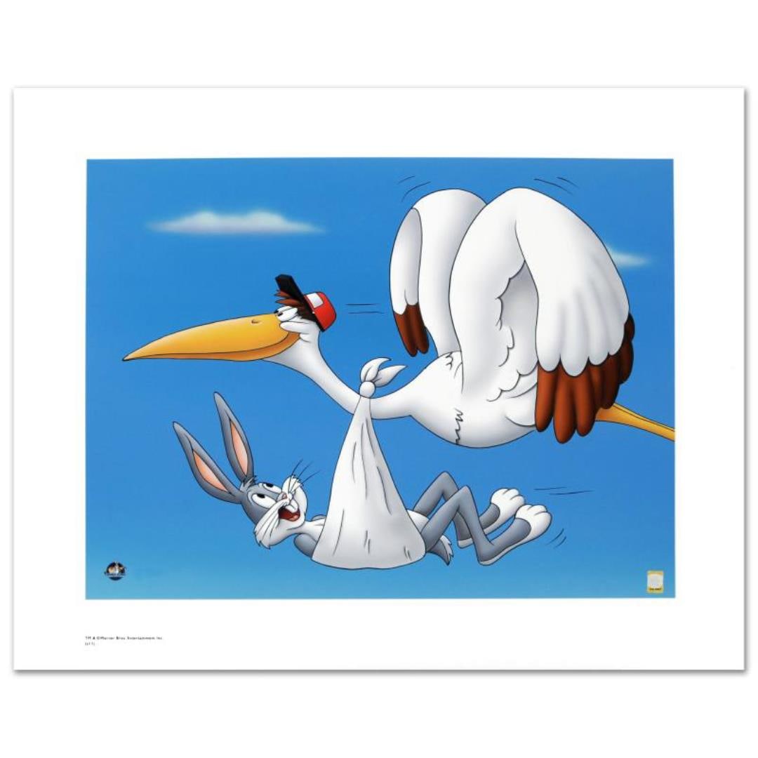 Looney Tunes "Special Delivery" Limited Edition Giclee on Paper: "Special Delivery" is a limited edition giclee on paper from Warner Bros., numbered with hologram seal of Authenticity. Also, includes Certificate of Authenticity! Measures approx. 20" x 16" (with bor