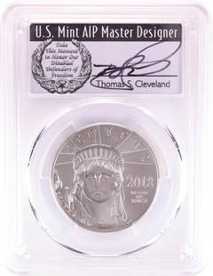 2018 $100 American Platinum Eagle Coin PCGS MS70 Cleveland Signature First Day of Issue: One 2018 $100 American Platinum Eagle Coin PCGS MS70 Cleveland Signature First Day of Issue. PCGS Graded.