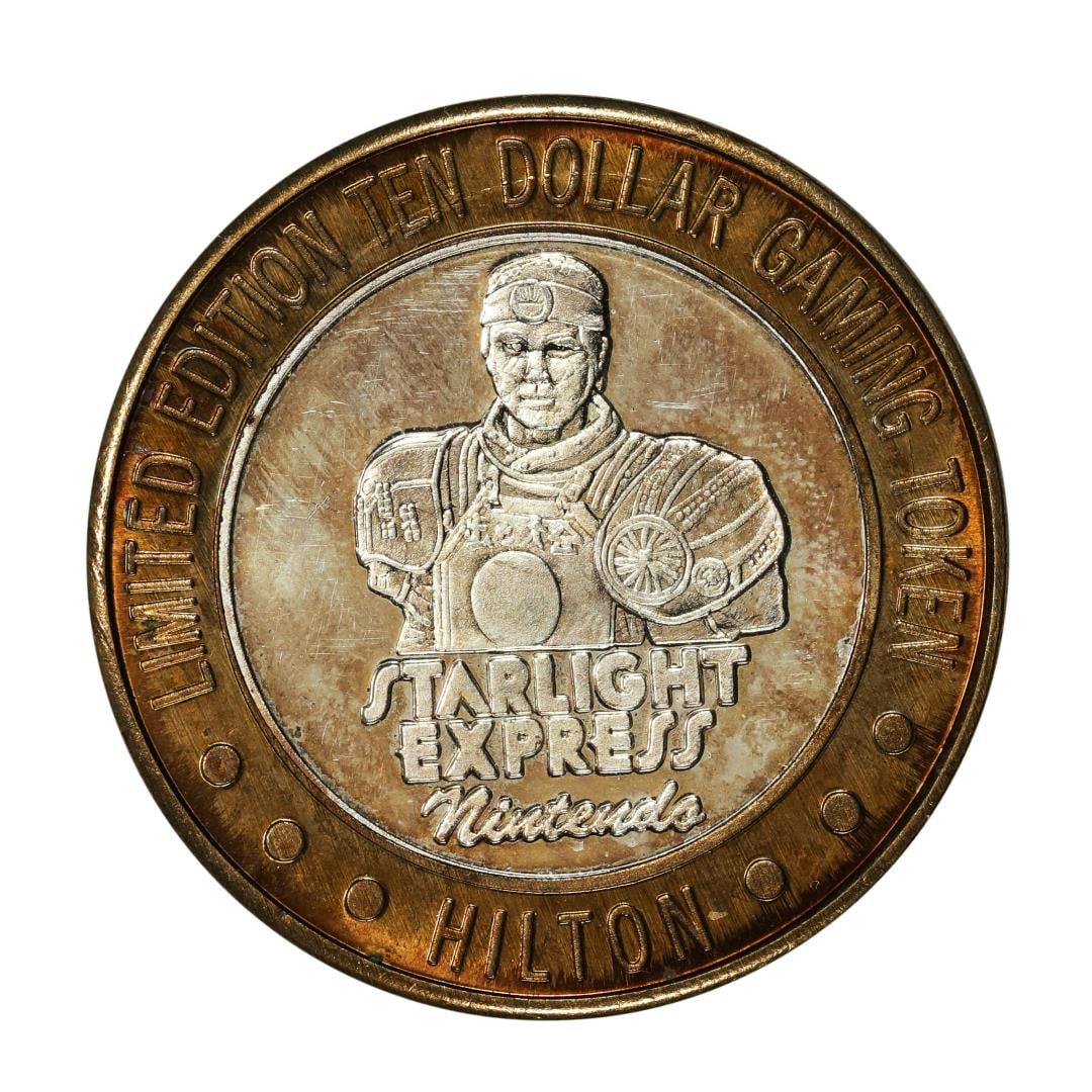 .999 Silver Hilton Las Vegas, Nevada $10 Casino Limited Edition Gaming Token: One .999 Silver Hilton Las Vegas, Nevada $10 Casino Limited Edition Gaming Token.