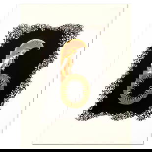 Erte (1892-1990) "Numeral 6" Limited Edition Serigraph on Paper: "Numeral 6" is a limited edition serigraph on paper by Erte (1892-1990), numbered and hand signed by the artist. Includes Certificate of Authenticity. Measures approx. 17" x 22.5" (border), 12" x 17"