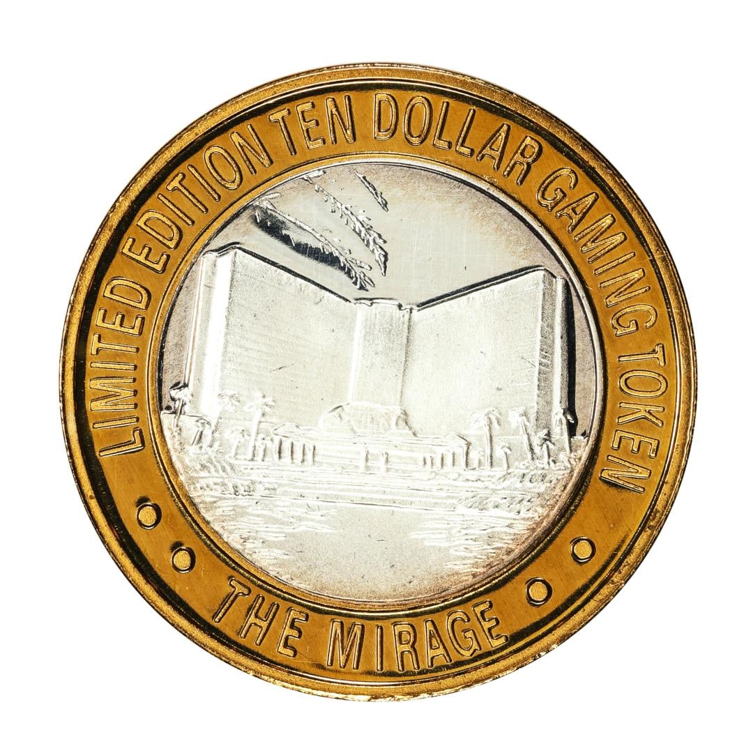 .999 Silver The Mirage Las Vegas, Nevada $10 Casino Gaming Token Limited Edition: One .999 Silver The Mirage Las Vegas, Nevada $10 Casino Gaming Token Limited Edition.
