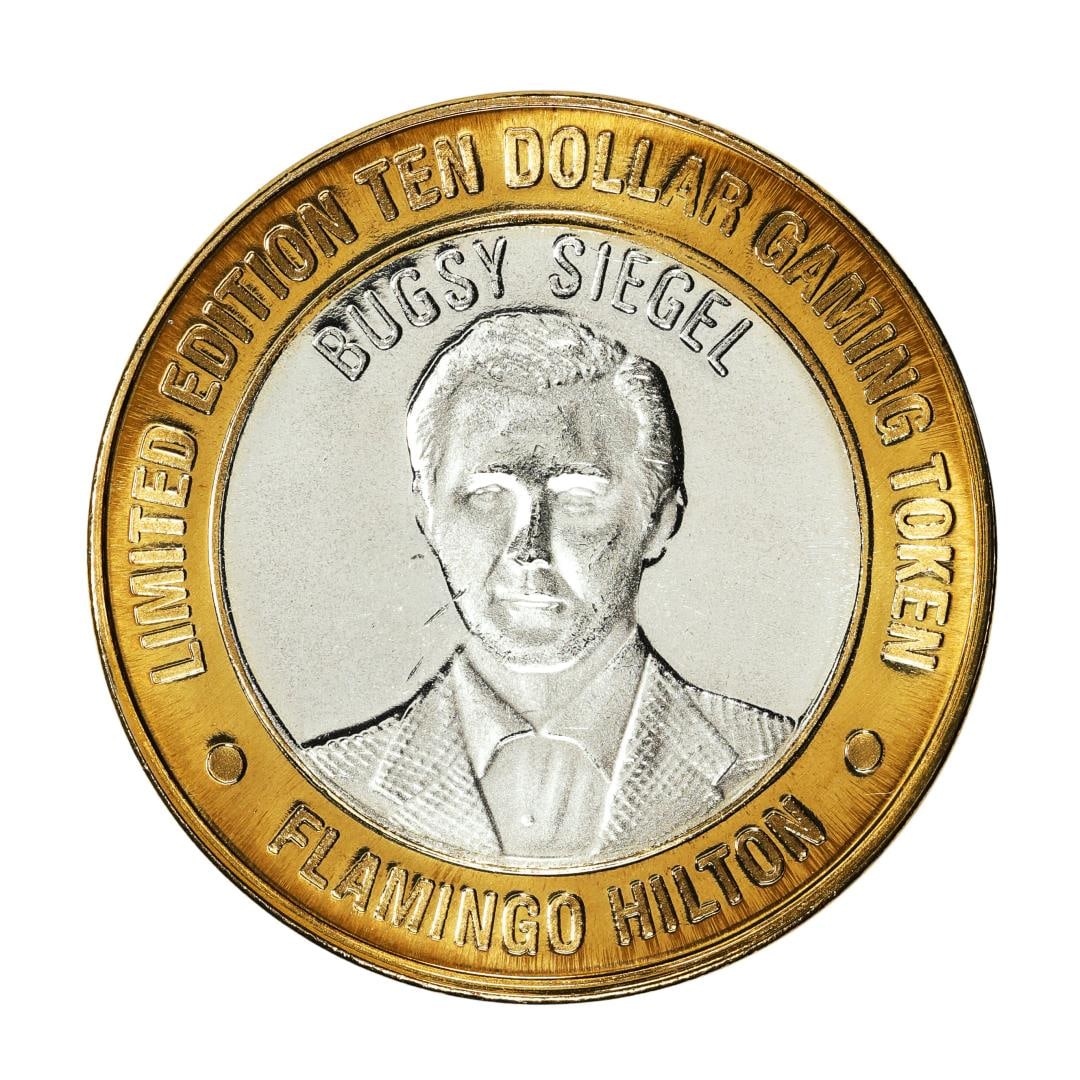 .999 Silver Flamingo Hilton Las Vegas, Nevada $10 Casino Limited Edition Gaming Token: One .999 Silver Flamingo Hilton Las Vegas, Nevada $10 Casino Limited Edition Gaming Token.