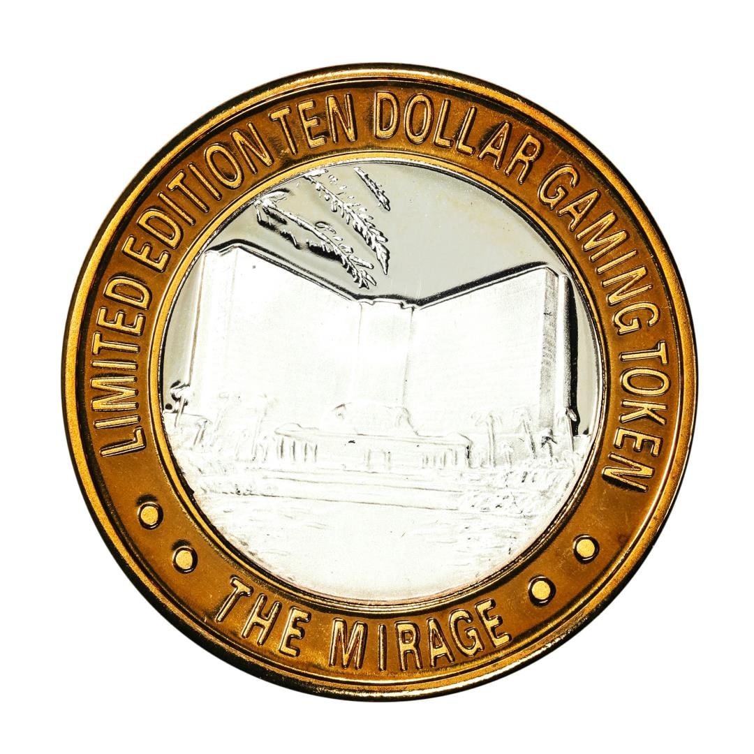 .999 Silver The Mirage Las Vegas, Nevada $10 Casino Gaming Token Limited Edition: One .999 Silver The Mirage Las Vegas, Nevada $10 Casino Gaming Token Limited Edition.