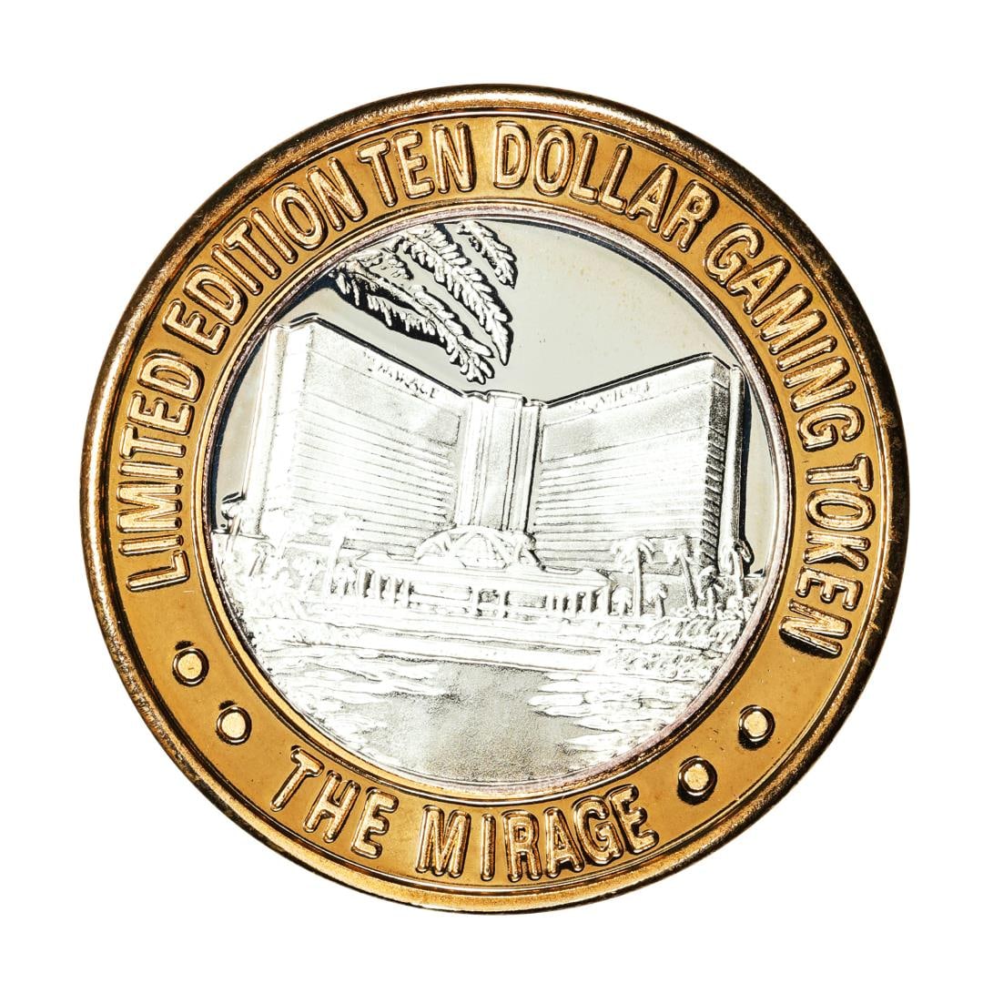 .999 Silver The Mirage Las Vegas, Nevada $10 Casino Gaming Token Limited Edition: One .999 Silver The Mirage Las Vegas, Nevada $10 Casino Gaming Token Limited Edition.