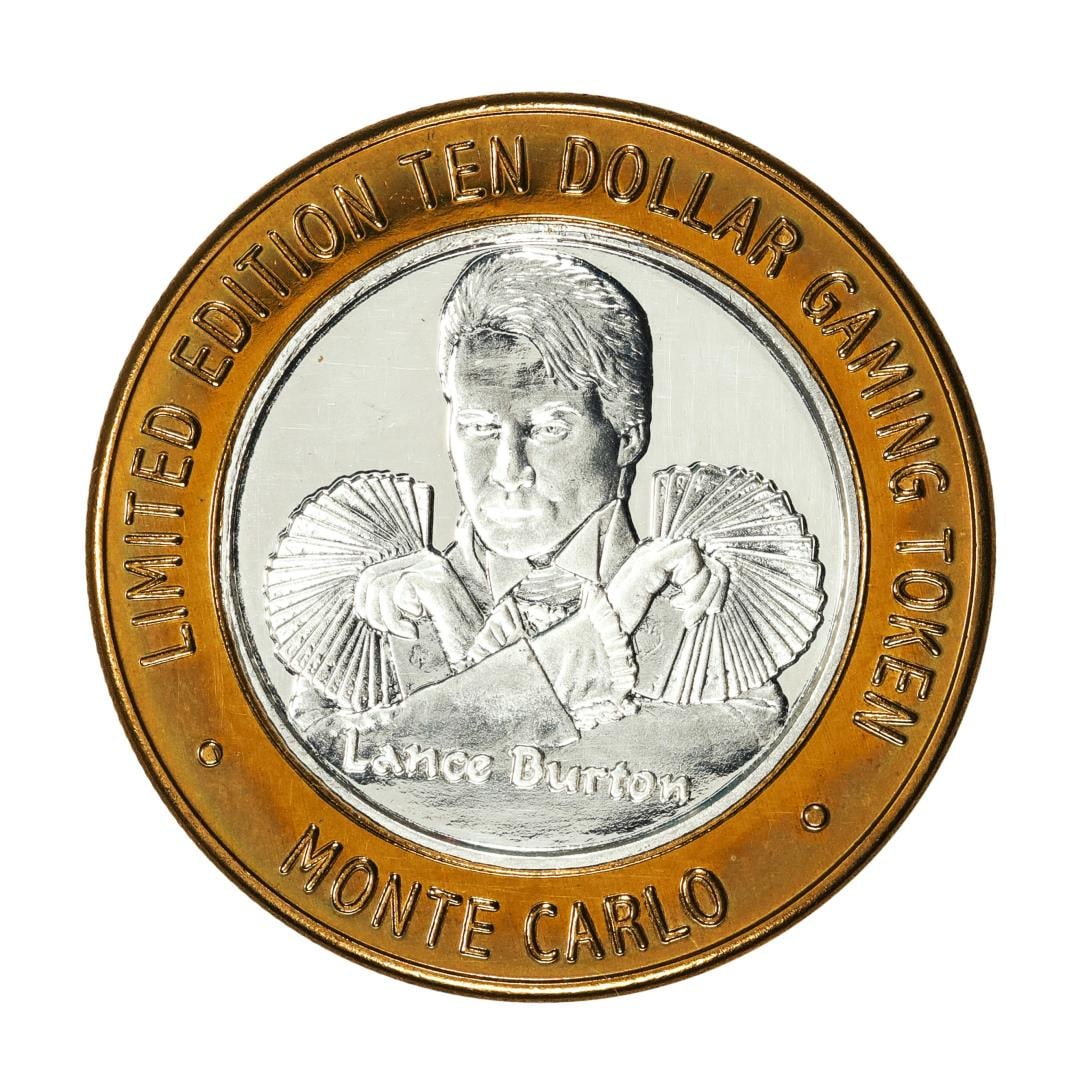 .999 Silver Monte Carlo Las Vegas, Nevada $10 Casino Limited Edition Gaming Token: One .999 Silver Monte Carlo Las Vegas, Nevada $10 Casino Limited Edition Gaming Token.