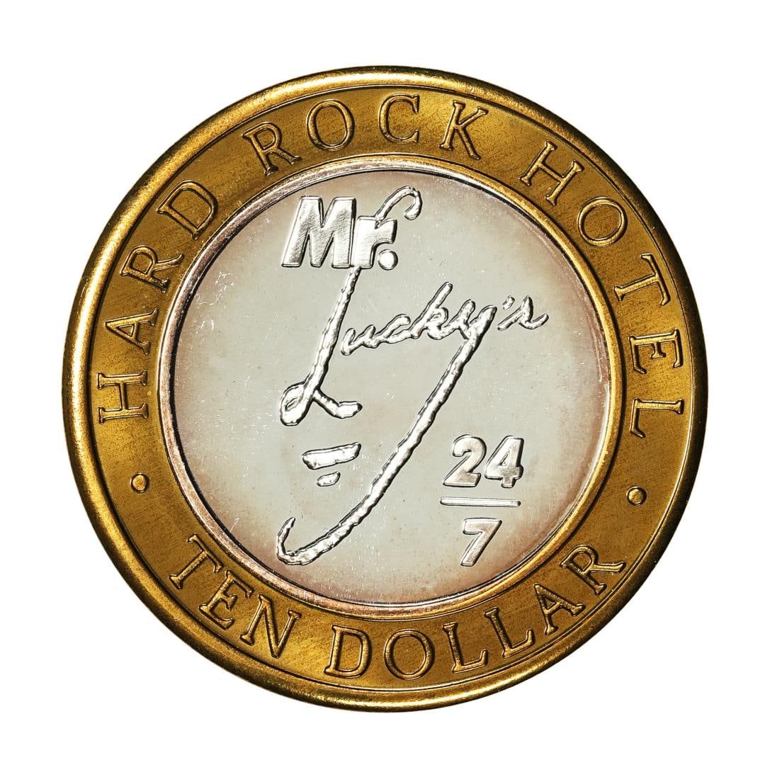 .999 Silver Hard Rock Hotel Las Vegas, Nevada $10 Casino Limited Edition Gaming Token: One .999 Silver Hard Rock Hotel Las Vegas, Nevada $10 Casino Limited Edition Gaming Token.