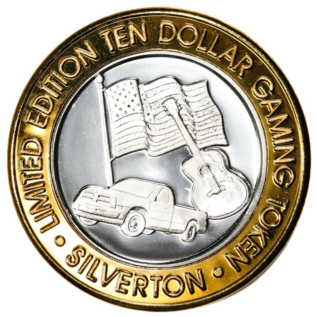 .999 Silver Silverton Casino Las Vegas, Nevada $10 Limited Edition Gaming Token: One .999 Silver Silverton Casino Las Vegas, Nevada $10 Limited Edition Gaming Token.