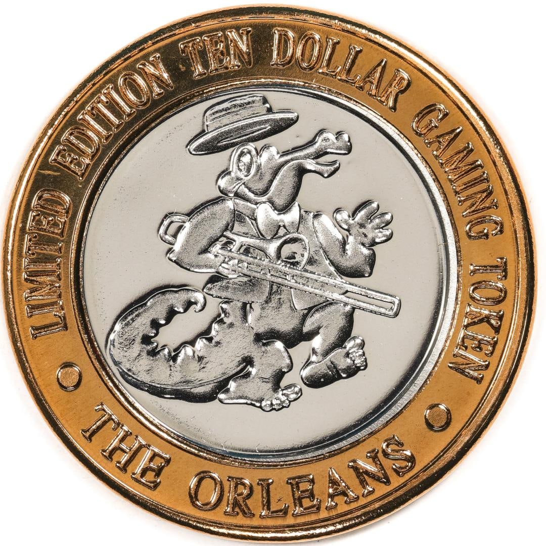 .999 Silver The Orleans Hotel & Casino Las Vegas, NV $10 Casino Token Limited Edition: One .999 Silver The Orleans Hotel & Casino Las Vegas, NV $10 Casino Token Limited Edition.