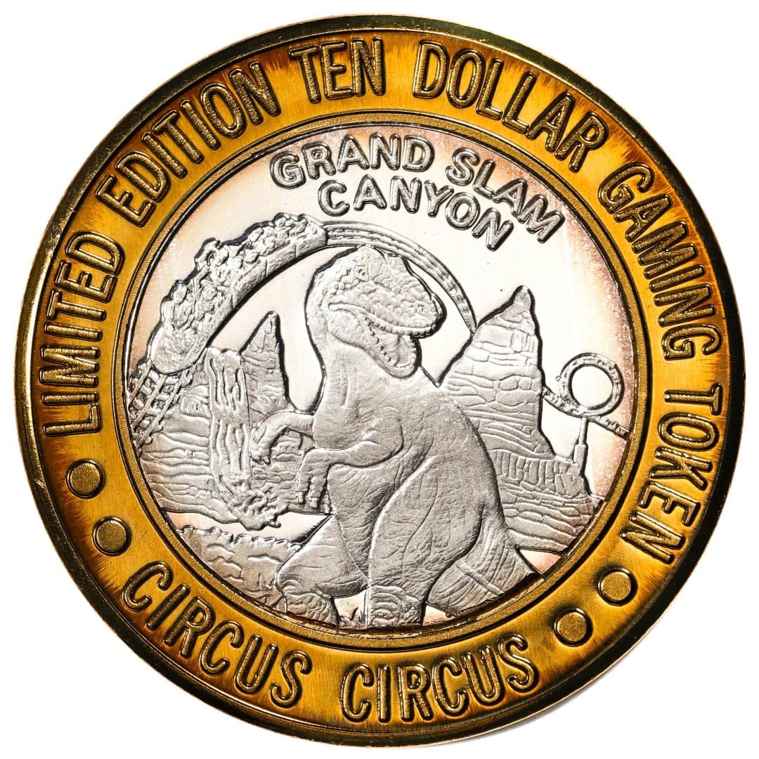 .999 Fine Silver Circus Circus Las Vegas, Nevada $10 Limited Edition Gaming Token: One .999 Fine Silver Circus Circus Las Vegas, Nevada $10 Limited Edition Gaming Token.