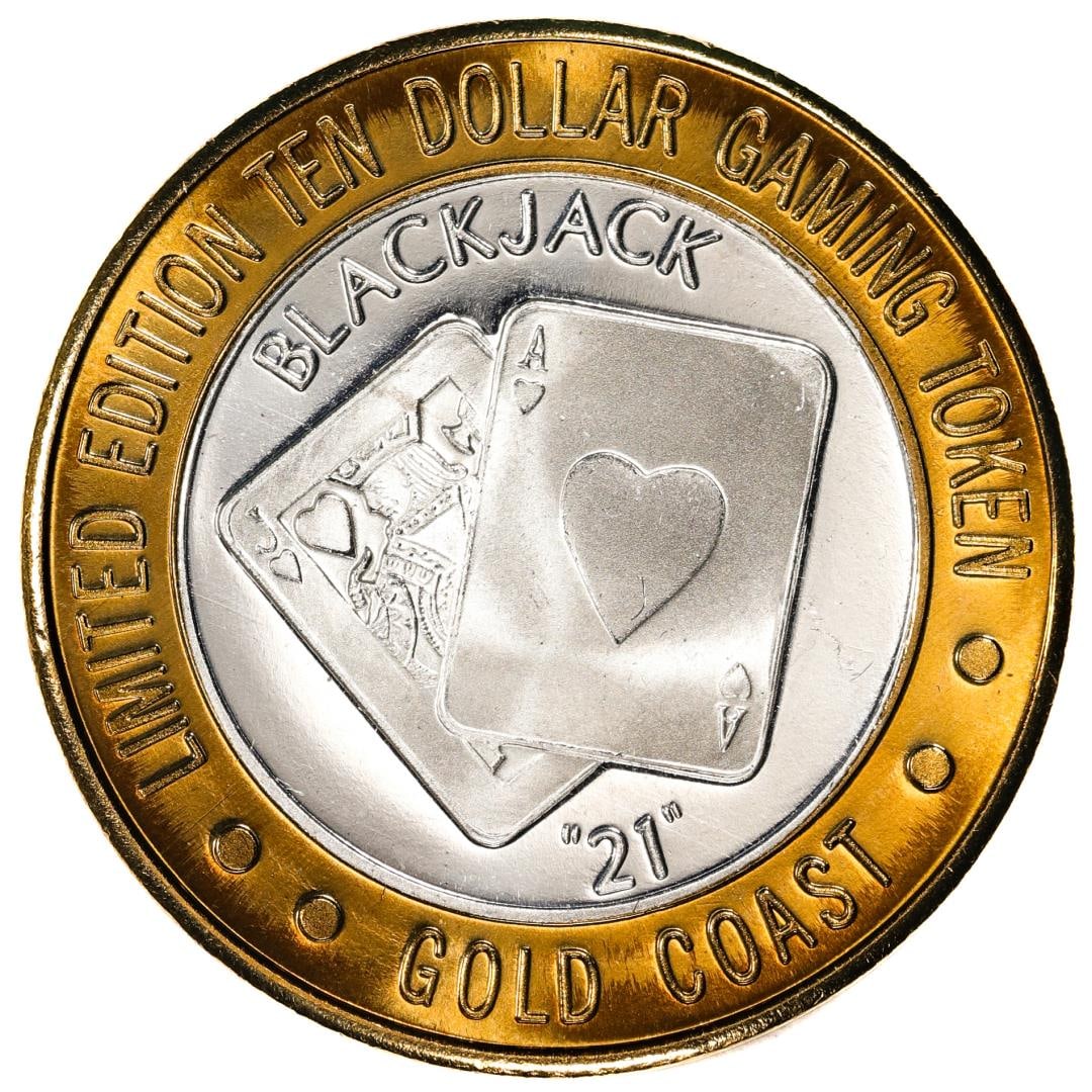 .999 Fine Silver Gold Coast Las Vegas, Nevada $10 Casino Limited Edition Gaming Token: One .999 Fine Silver Gold Coast Las Vegas, Nevada $10 Casino Limited Edition Gaming Token.
