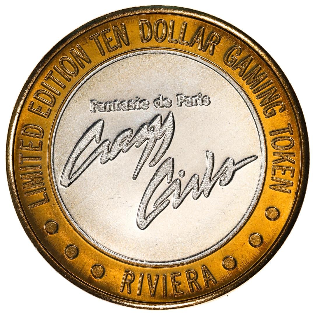 .999 Silver Riviera Hotel & Casino Las Vegas $10 Casino Limited Edition Gaming Token: One .999 Silver Riviera Hotel & Casino Las Vegas $10 Casino Limited Edition Gaming Token.