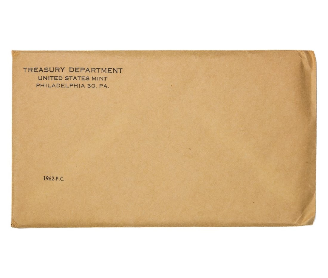 Unopened 1962 (5) Coin Proof Set: One Unopened 1962 (5) Coin Proof Set.