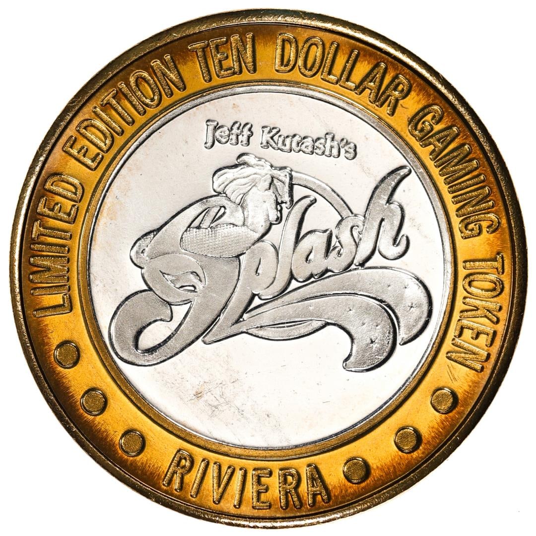 .999 Silver Riviera Hotel & Casino Las Vegas $10 Casino Limited Edition Gaming Token: One .999 Silver Riviera Hotel & Casino Las Vegas $10 Casino Limited Edition Gaming Token.