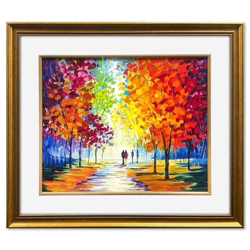 Slava Ilyayev Limited Edition Serigraph on Paper: This is an Artist Proof on paper by Slava Ilyayev, hand signed by the artist. This piece comes custom framed. Includes Letter of Authenticity. Measures approx. 28" x 32" (frame), 18" x 22" (image).
