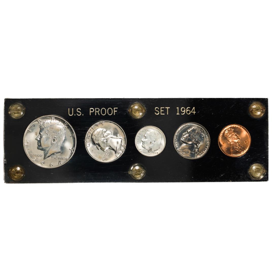 1964 (5) Coin Proof Set: One 1964 (5) Coin Proof Set.
