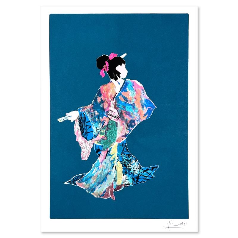 Judith Yellin Limited Edition Serigraph On Paper: This is a limited edition on paper by Judith Yellin. The piece comes hand signed by the artist, numbered, and with a letter of authenticity. Measures approximately 16.5" x 11.5".