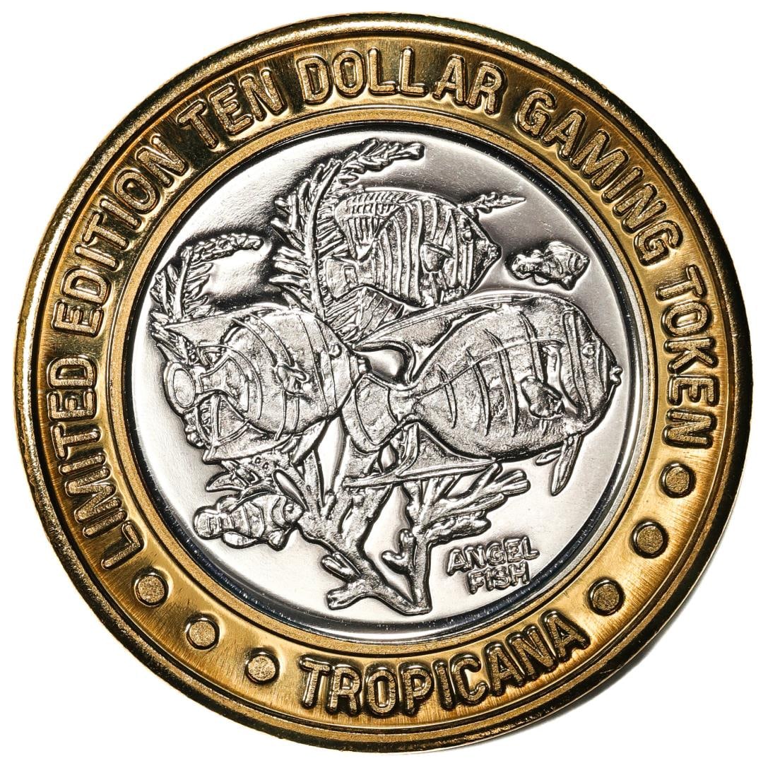 .999 Silver Tropicana Las Vegas, Nevada $10 Casino Limited Edition Gaming Token: One .999 Silver Tropicana Las Vegas, Nevada $10 Casino Limited Edition Gaming Token.
