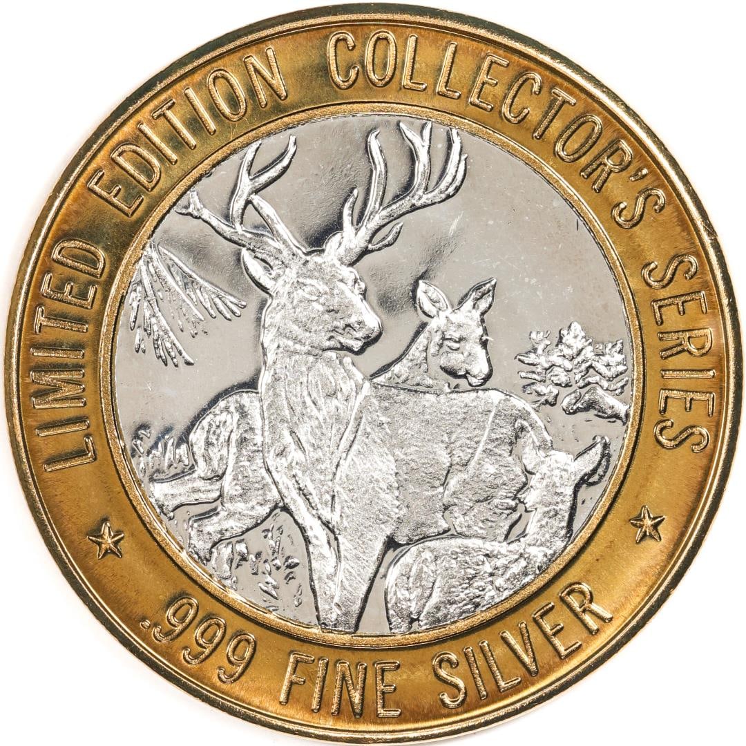 .999 Fine Silver Rainbow Casino & Bingo $10 Limited Edition Gaming Token: One .999 Fine Silver Rainbow Casino & Bingo $10 Limited Edition Gaming Token.
