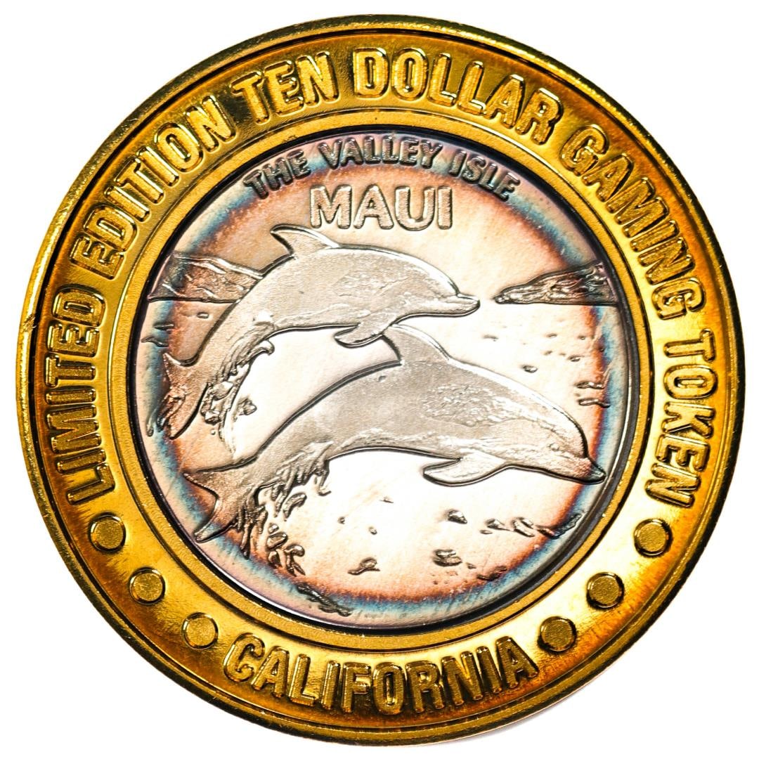 .999 Silver Sam Boyd's California $10 Casino Limited Edition Gaming Token: One .999 Silver Sam Boyd's California $10 Casino Limited Edition Gaming Token.