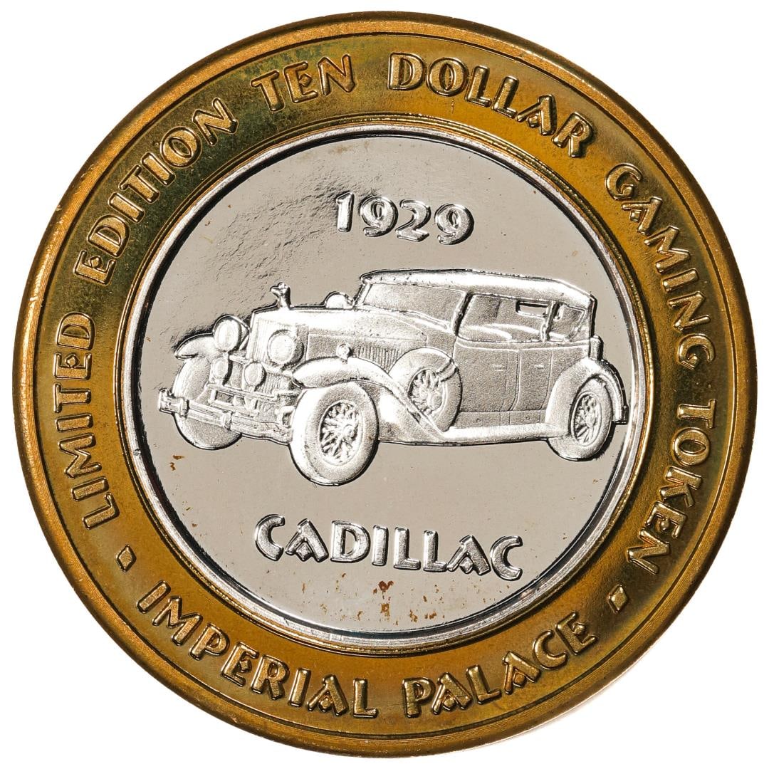 .999 Fine Silver Imperial Palace Las Vegas, Nevada $10 Limited Edition Gaming Token: One .999 Fine Silver Imperial Palace Las Vegas, Nevada $10 Limited Edition Gaming Token.
