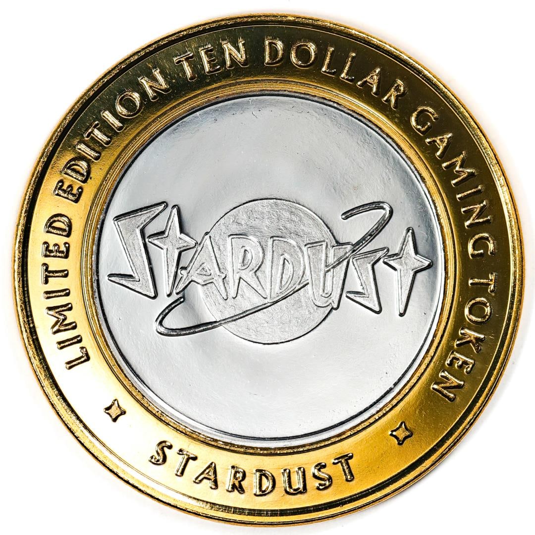 .999 Fine Silver Stardust Casino Las Vegas, NV $10 Limited Edition Gaming Token: One .999 Fine Silver Stardust Casino Las Vegas, NV $10 Limited Edition Gaming Token.
