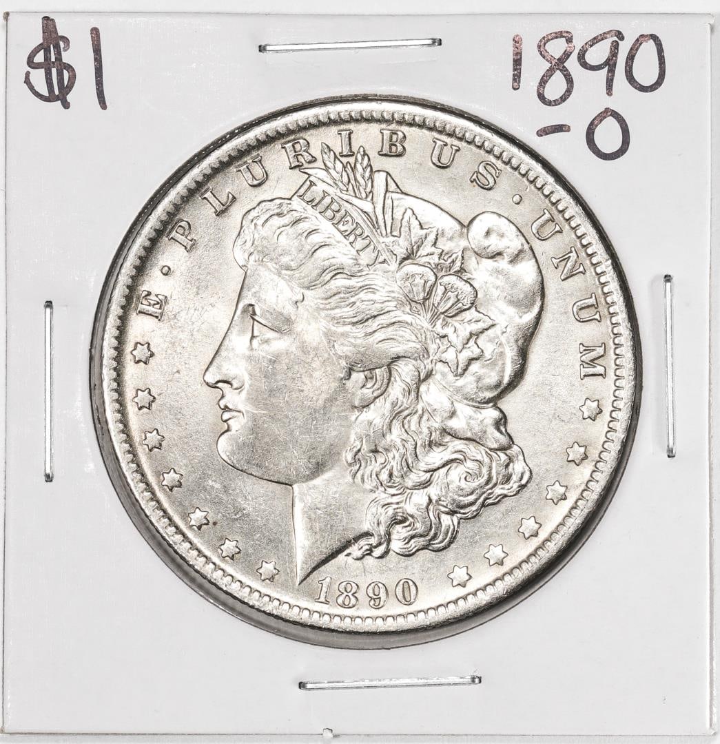 1890-O $1 Morgan Silver Dollar Coin: One 1890-O $1 Morgan Silver Dollar Coin.