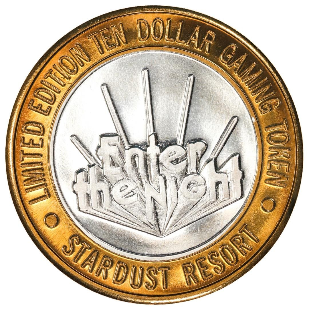 .999 Silver Stardust Resort Las Vegas, Nevada $10 Casino Limited Edition Gaming Token: One .999 Silver Stardust Resort Las Vegas, Nevada $10 Casino Limited Edition Gaming Token.