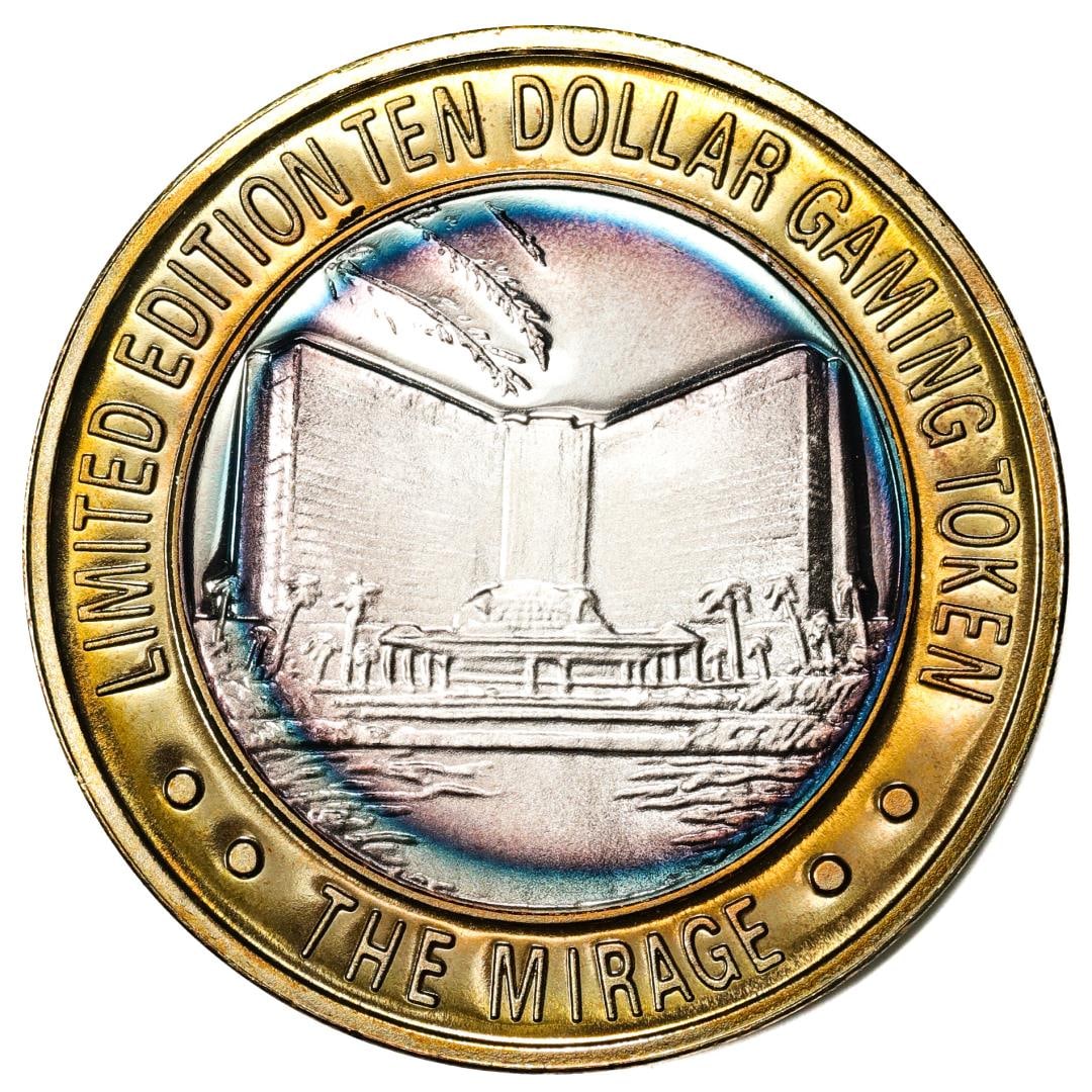 .999 Silver The Mirage Las Vegas, Nevada $10 Limited Edition Casino Gaming Token: One .999 Silver The Mirage Las Vegas, Nevada $10 Limited Edition Casino Gaming Token.