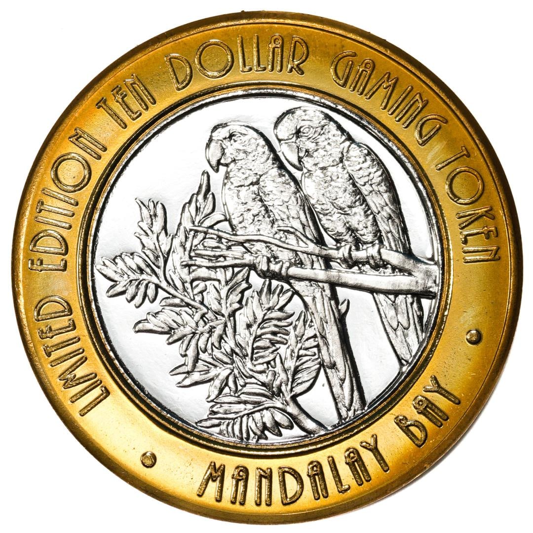 .999 Fine Silver Mandalay Bay Las Vegas, Nevada $10 Limited Edition Gaming Token: One .999 Fine Silver Mandalay Bay Las Vegas, Nevada $10 Limited Edition Gaming Token.