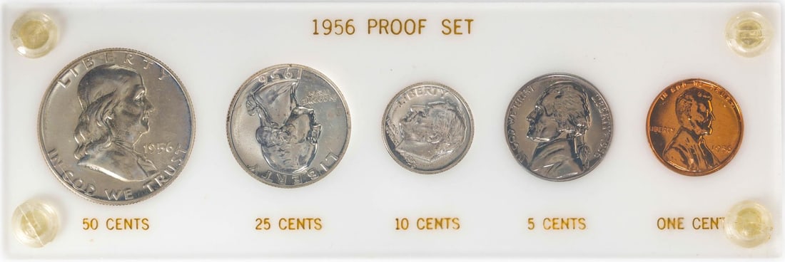 1956 (5) Coin Proof Set: One 1956 (5) Coin Proof Set.