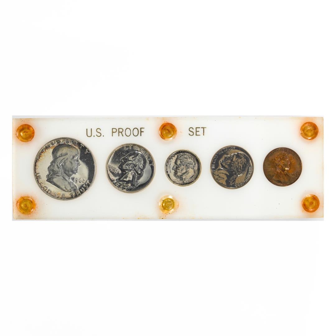 1962 (5) Coin Proof Set: One 1962 (5) Coin Proof Set.