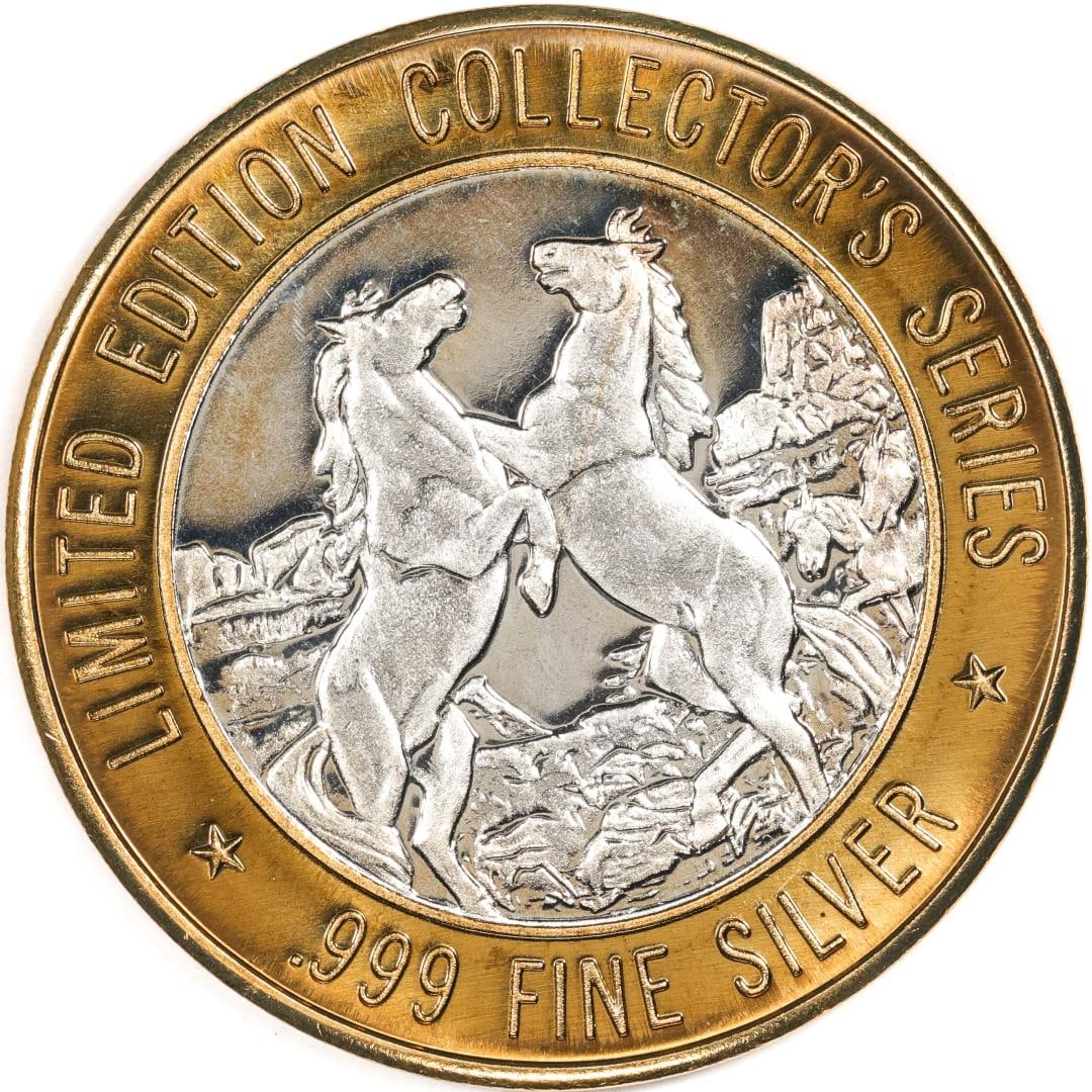 .999 Fine Silver Rainbow Casino & Bingo $10 Limited Edition Gaming Token: One .999 Fine Silver Rainbow Casino & Bingo $10 Limited Edition Gaming Token.