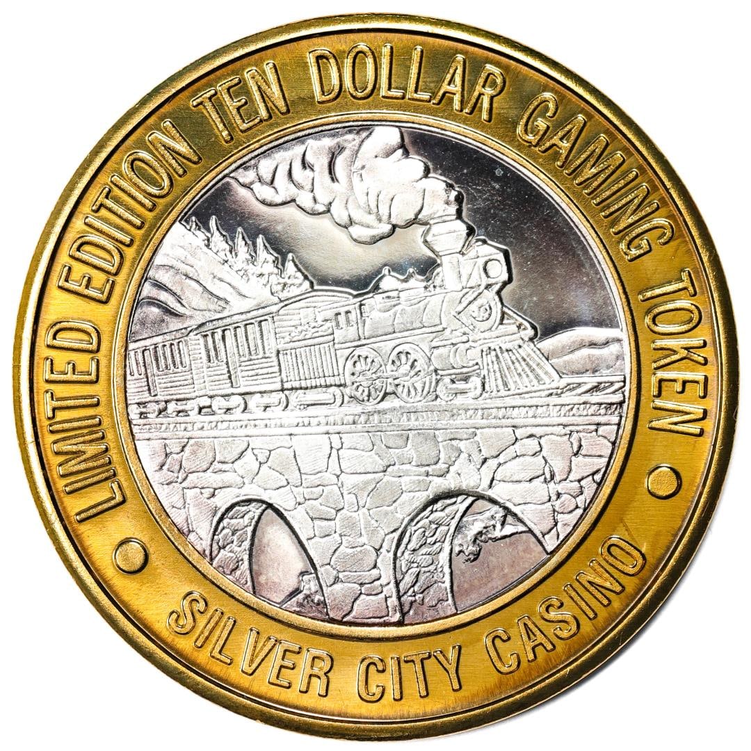 .999 Silver City Casino Las Vegas, Nevada $10 Limited Edition Gaming Token: One .999 Silver City Casino Las Vegas, Nevada $10 Limited Edition Gaming Token.