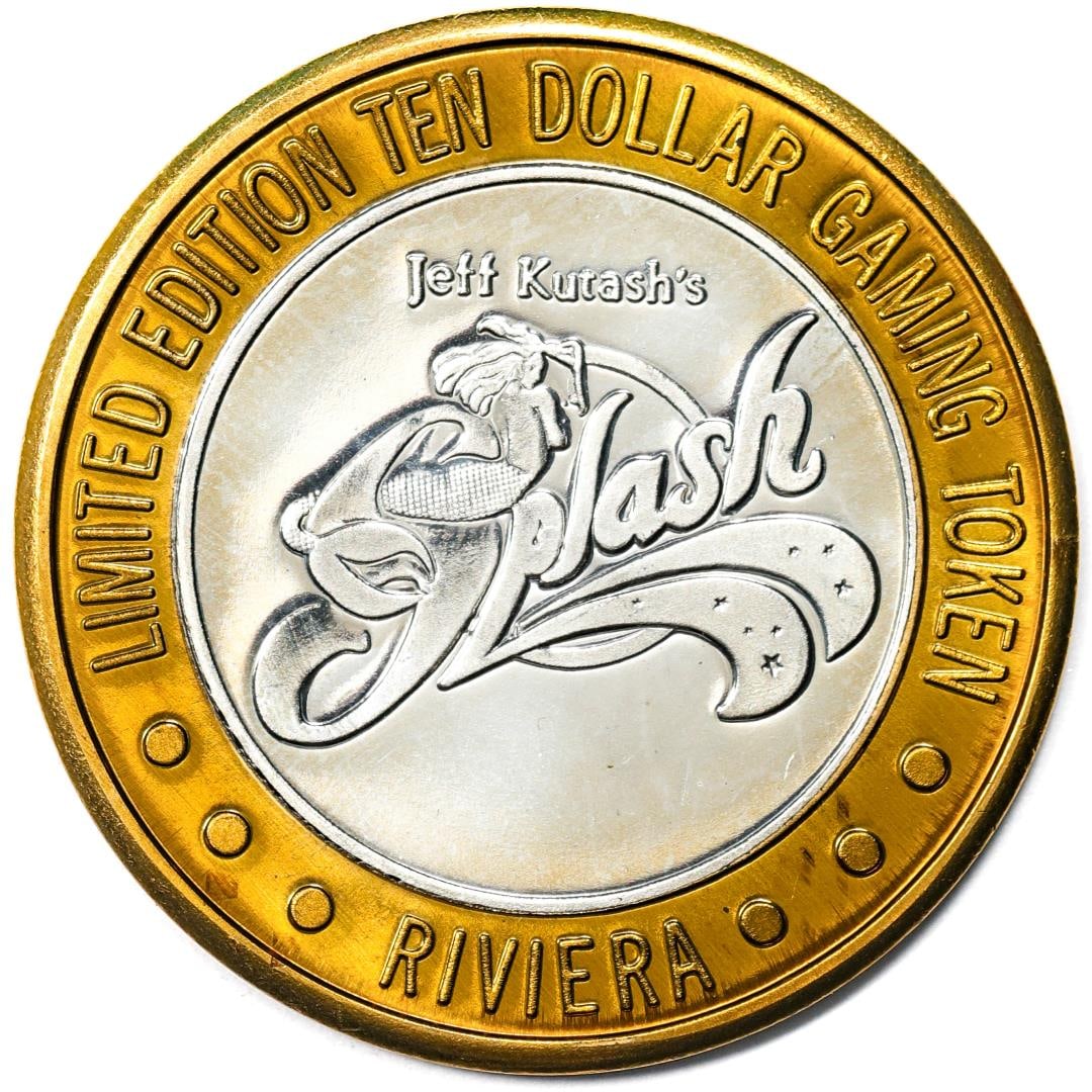 .999 Silver Riviera Hotel & Casino Las Vegas $10 Casino Limited Edition Gaming Token: One .999 Silver Riviera Hotel & Casino Las Vegas $10 Casino Limited Edition Gaming Token.