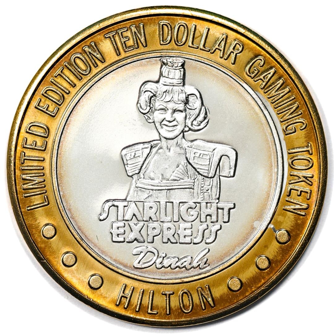 .999 Silver Hilton Las Vegas, Nevada $10 Casino Limited Edition Gaming Token: One .999 Silver Hilton Las Vegas, Nevada $10 Casino Limited Edition Gaming Token.