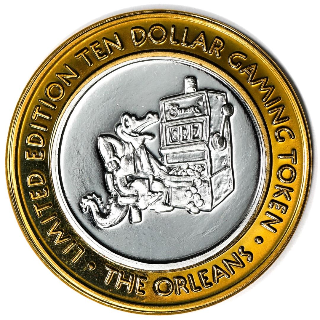 .999 Silver The Orleans Hotel & Casino Las Vegas, NV $10 Casino Token Limited Edition: One .999 Silver The Orleans Hotel & Casino Las Vegas, NV $10 Casino Token Limited Edition.