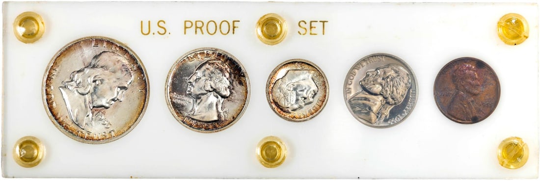1955 (5) Coin Proof Set: One 1955 (5) Coin Proof Set.