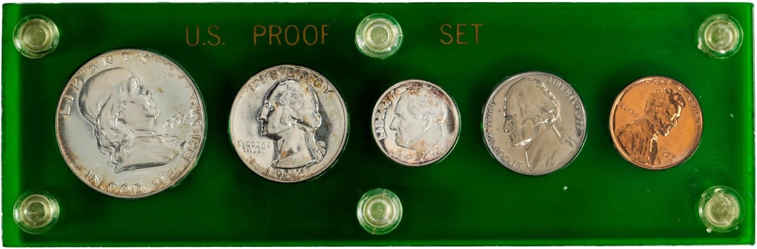 1955 (5) Coin Proof Set: One 1955 (5) Coin Proof Set.