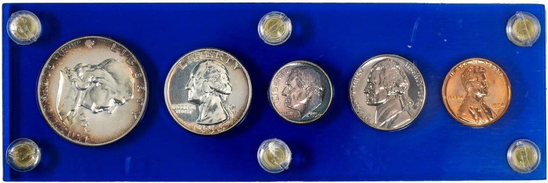 1954 (5) Coin Proof Set: One 1954 (5) Coin Proof Set.