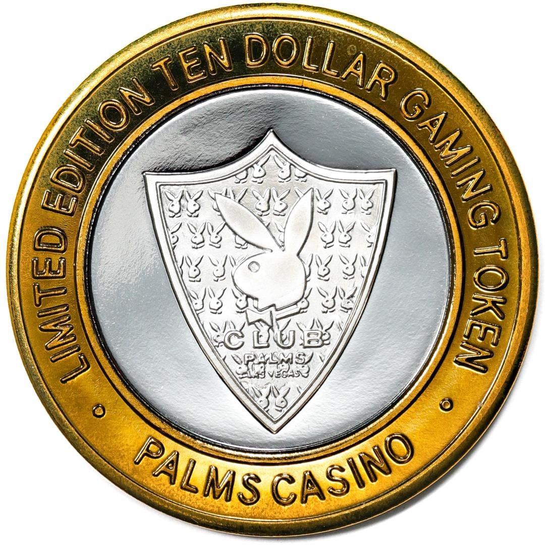 .999 Silver Palms Casino Las Vegas, NV $10 Casino Limited Edition Gaming Token: One .999 Silver Palms Casino Las Vegas, NV $10 Casino Limited Edition Gaming Token.