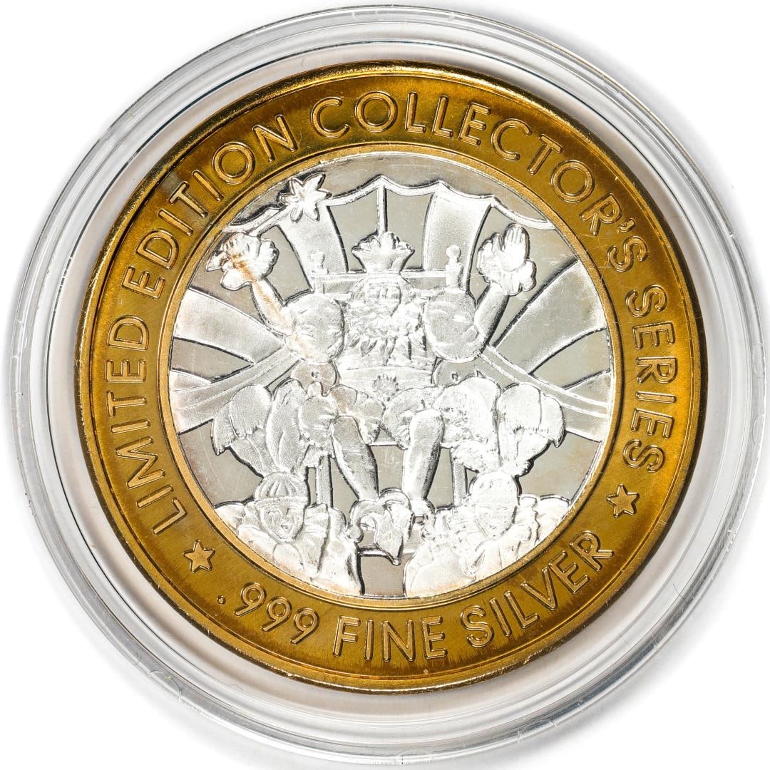 .999 Silver Harrah's Maryland Heights, MO $10 Casino Limited Edition Gaming Token: One .999 Silver Harrah's Maryland Heights, MO $10 Casino Limited Edition Gaming Token.