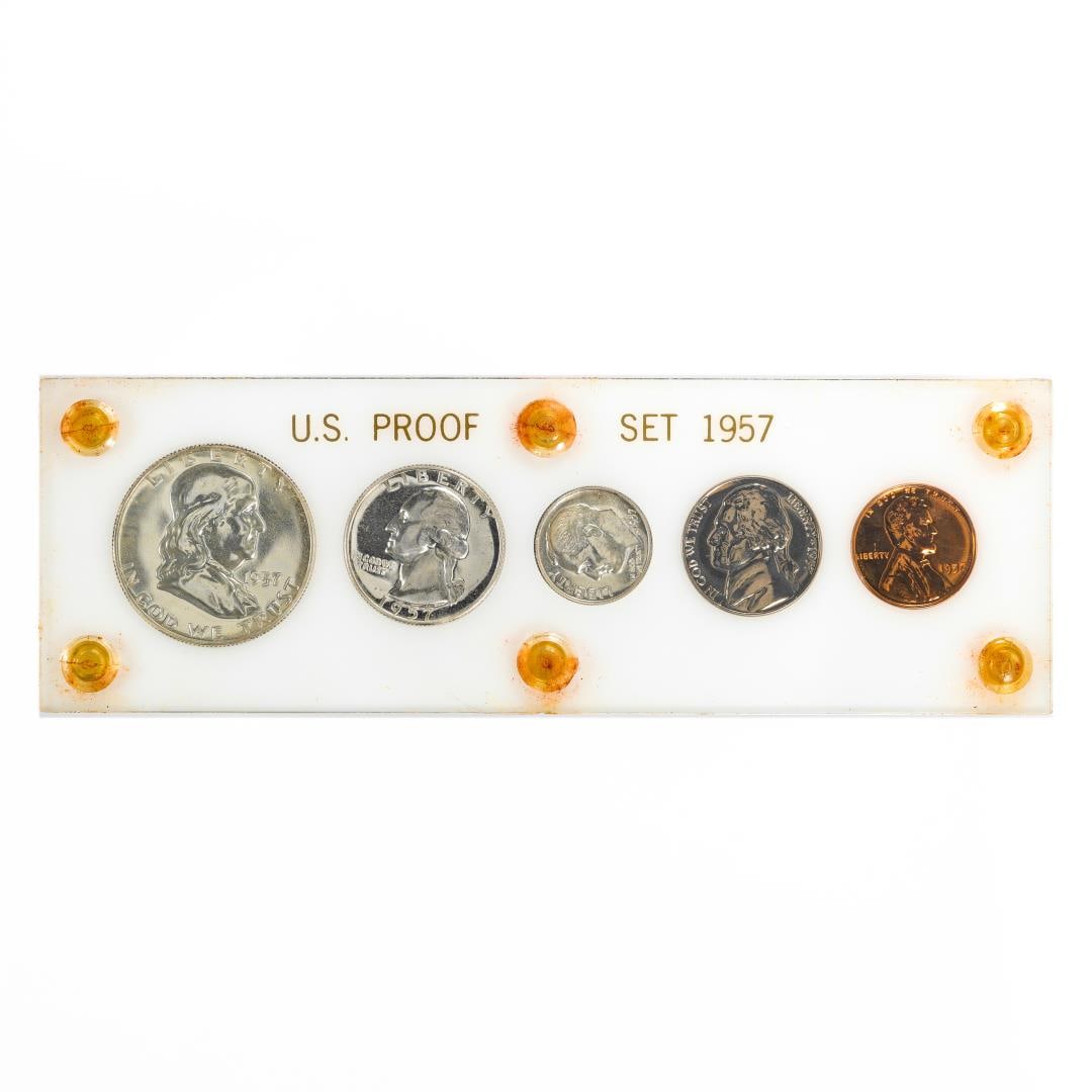 1957 (5) Coin Proof Set: One 1957 (5) Coin Proof Set.