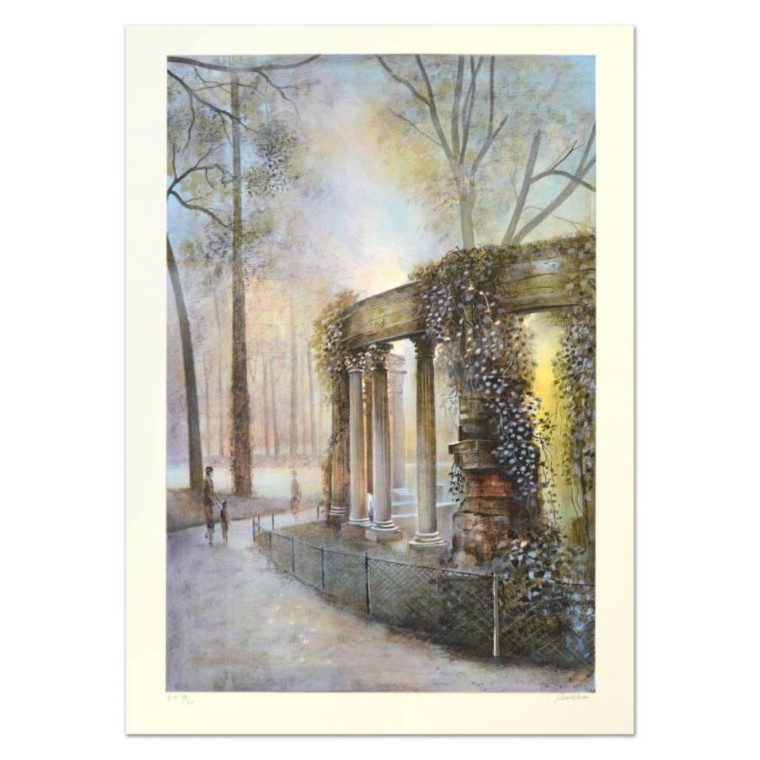 Antonio Rivera "Luxembourg" Limited Edition Lithograph on Paper: "Luxembourg" is a limited edition lithograph on paper by Antonio Rivera, numbered and hand signed by the artist! Measures approx. 21" x 29" (border). 17.5" x 26.5" (image).