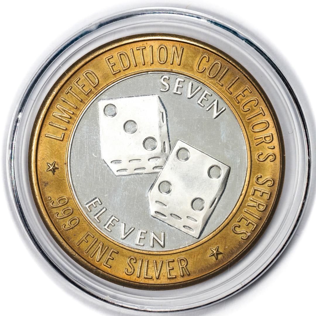 .999 Fine Silver Casino St. Charles Riverfront Station $10 Limited Edition Gaming Token: One .999 Fine Silver Casino St. Charles Riverfront Station $10 Limited Edition Gaming Token.