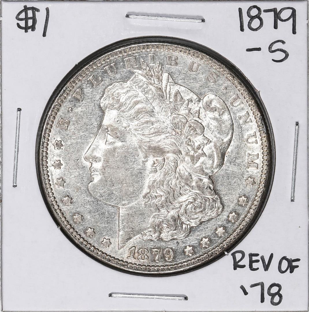 1) 1879-S Reverse of 78' $1 Morgan Silver Dollar Coin