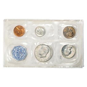 20) 1964 (5) Coin Proof Set in Cellophane