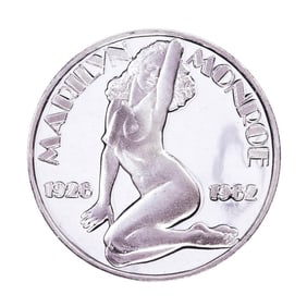 54) 1926-1962 Marilyn Monroe Proof 1oz .999 Fine Silver Round