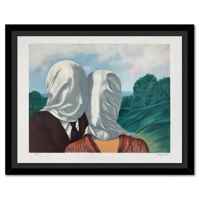 75) Rene Magritte (1898-1967) "Les Amants (The Lovers)" Limited Edition Lithograph