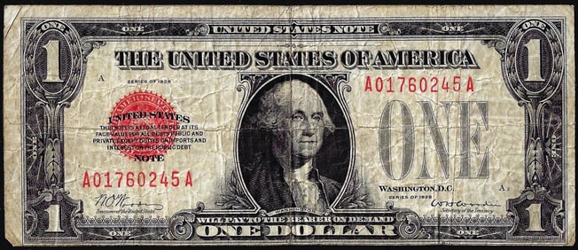 93) 1928 $1 Legal Tender Note